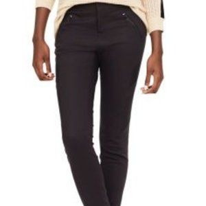 Club Monaco Black Judith Moto Skinny Pants: Size 4